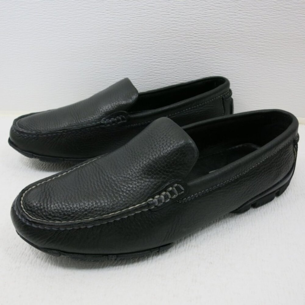 GBX Elite Pebbled Grained Leather Moccasins Men's Footwear Shoes Sz 10 M